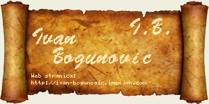 Ivan Bogunović vizit kartica
